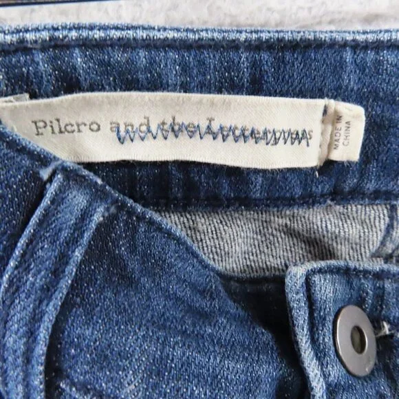 Anthropologie Pilcro and the Letterpress Jeans 26 Slim Sequin Boyfriend Bling - Picture 10 of 13